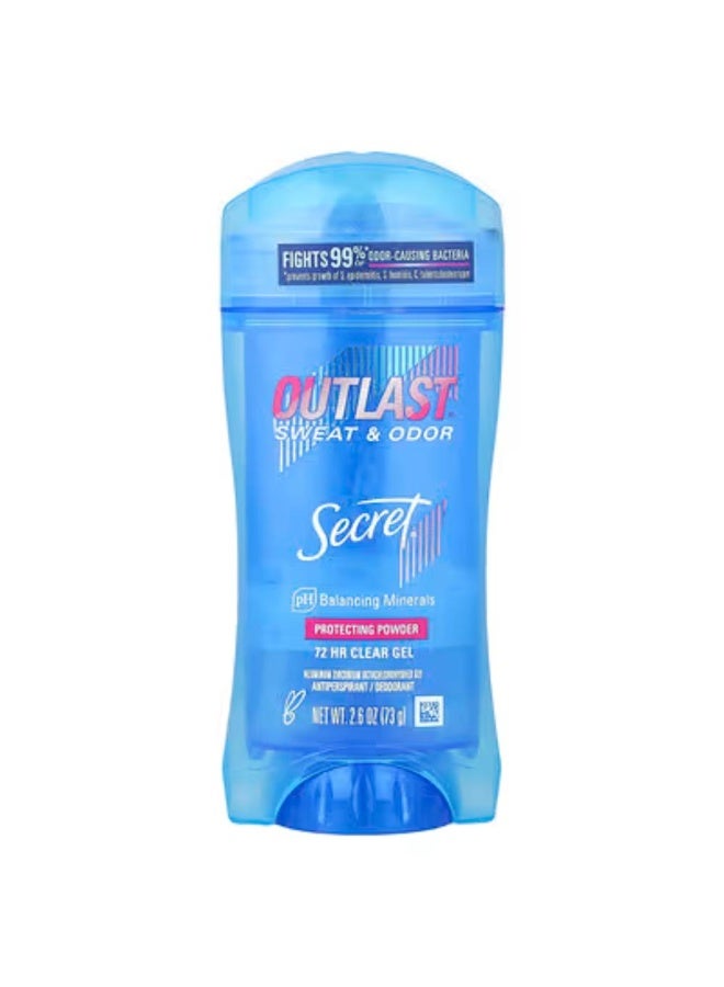 Secret Outlast Secret Sweet And Odor Clear Gel Antiperspirant Deodorant For Women Protecting Powder 2.6 OZ - Image 2